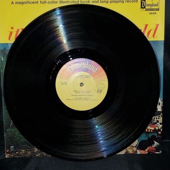 1964 Walt Disney it's a small world album vinyl Record & Color Illustrated Book - Picture 12 of 13
